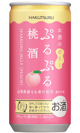 日本白鶴果凍 罐裝 桃味