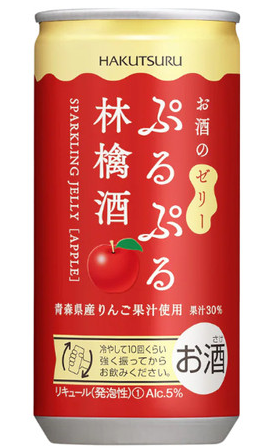 日本白鶴果凍 罐裝 蘋果味